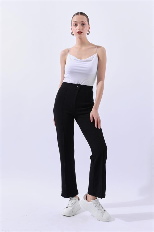 BPM Çımalı Pantolon Siyah
