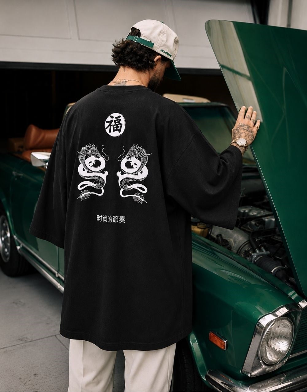 BPM Design Dragon Onesize Kimono