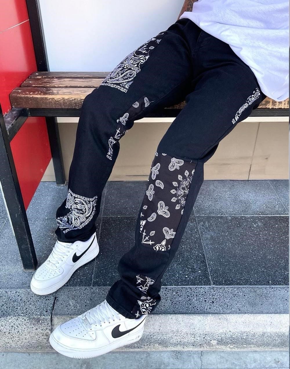 BPM Vip Bandana Design Erkek Kot PantolonBPM Vip Bandana Design Erkek Kot Pantolon