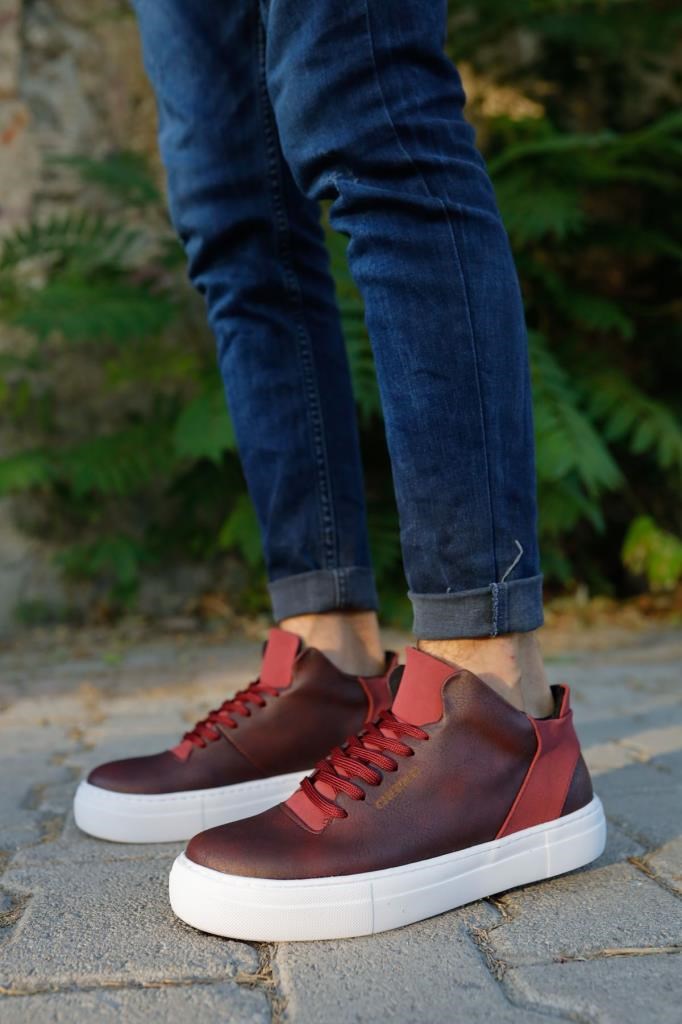 Chekich CH004 BT Erkek Ayakkabı BORDO