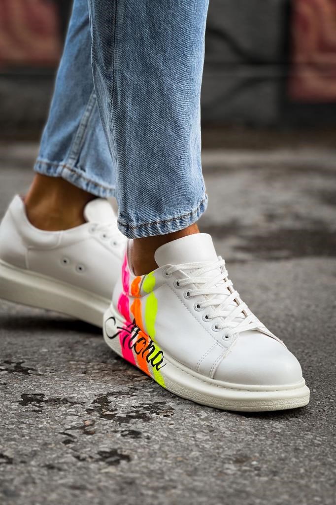 CH254 CBT Pittura Erkek Ayakkabı 501 ALOHA SARI PEMBE BEYAZ · 2