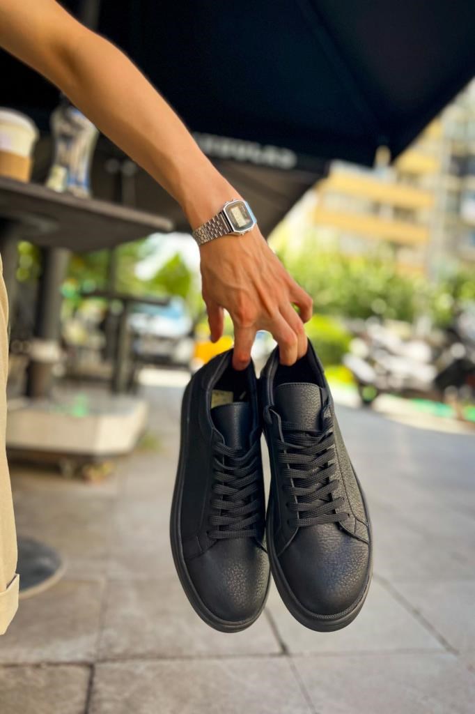 CH979 Santoni CRT Spor Erkek Ayakkabı SIYAH · 5