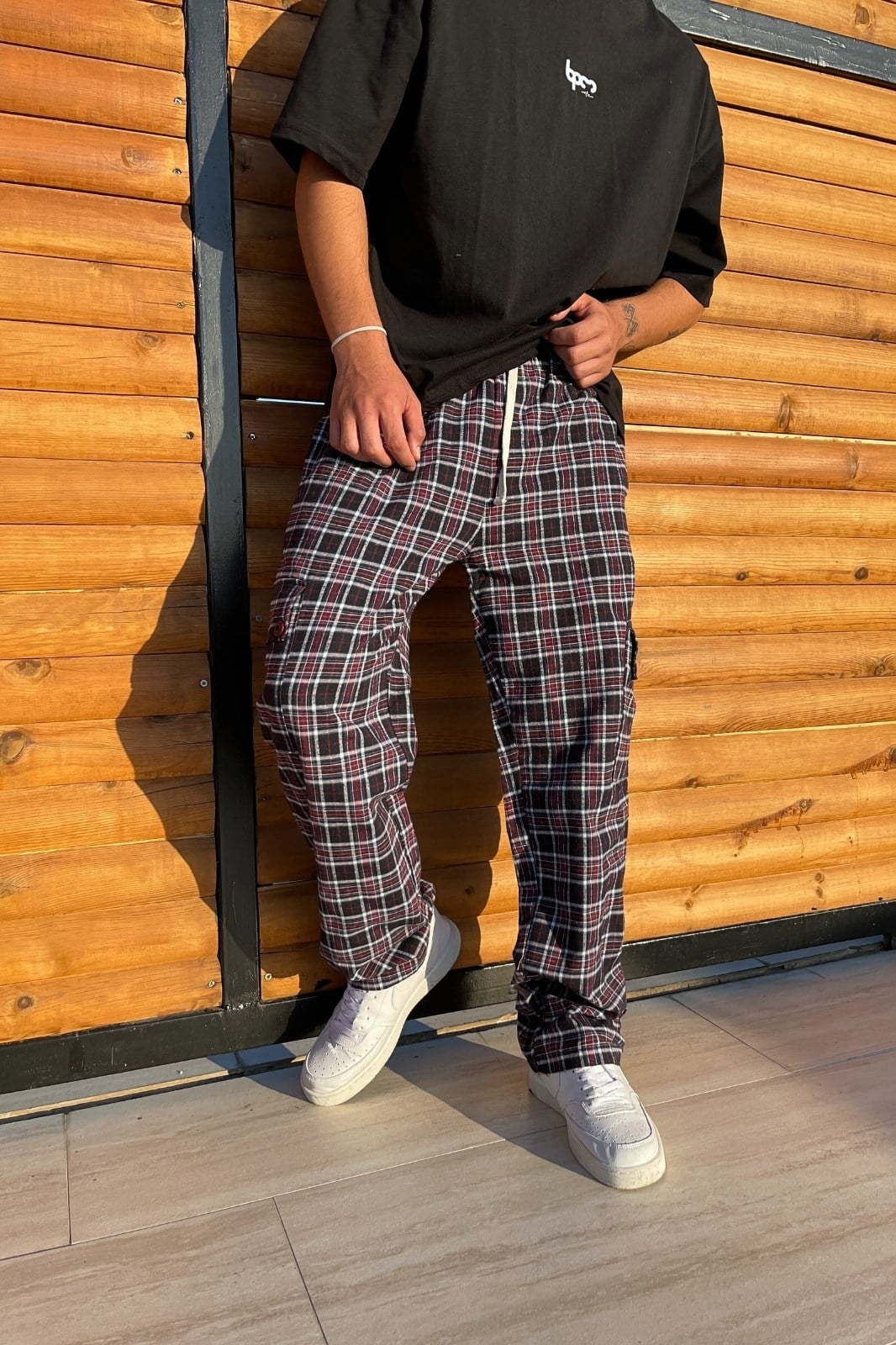 Çizgi Desenli Pijama Eşofman Altı · 4
