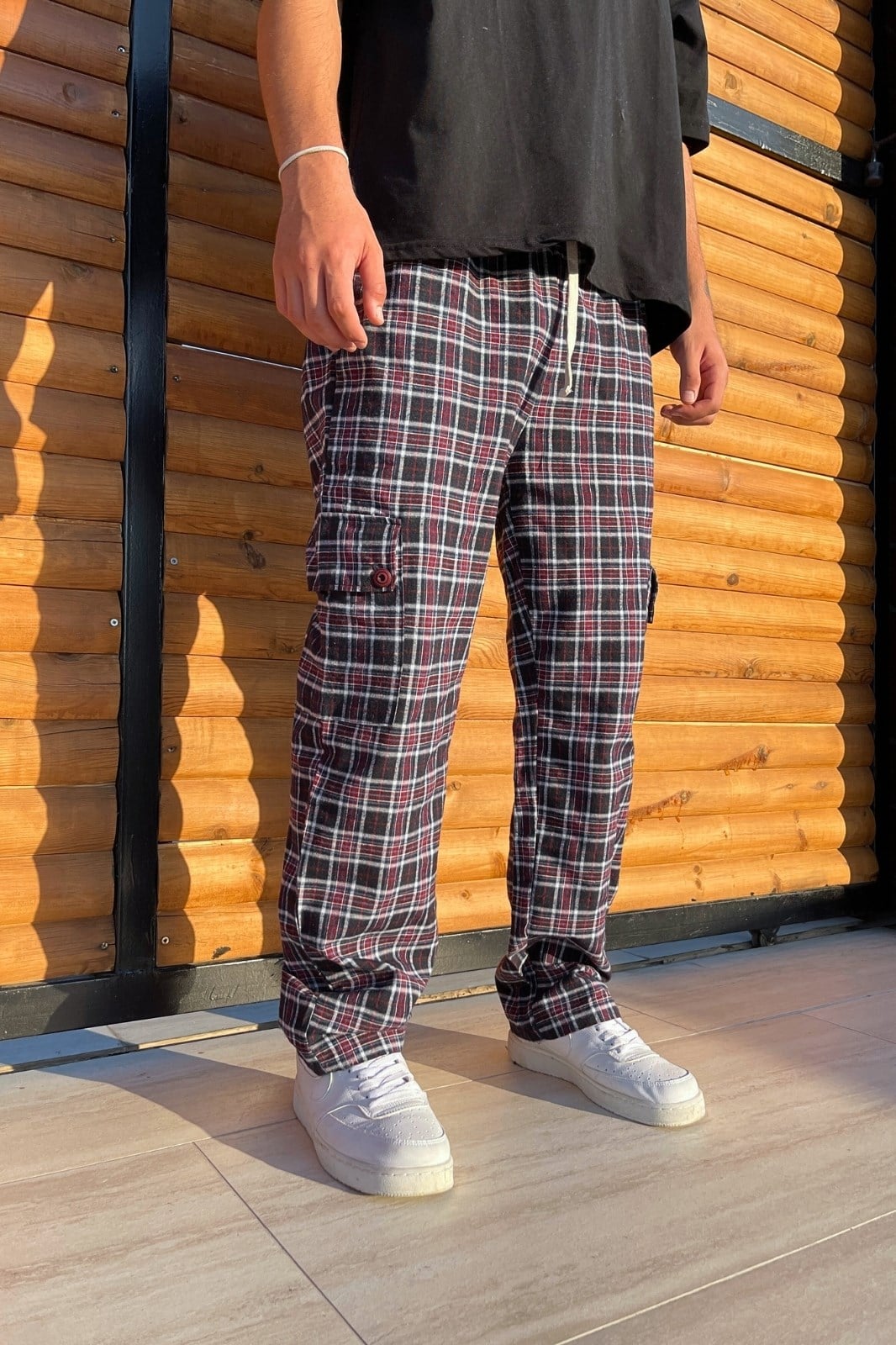 Çizgi Desenli Pijama Eşofman AltıÇizgi Desenli Pijama Eşofman Altı