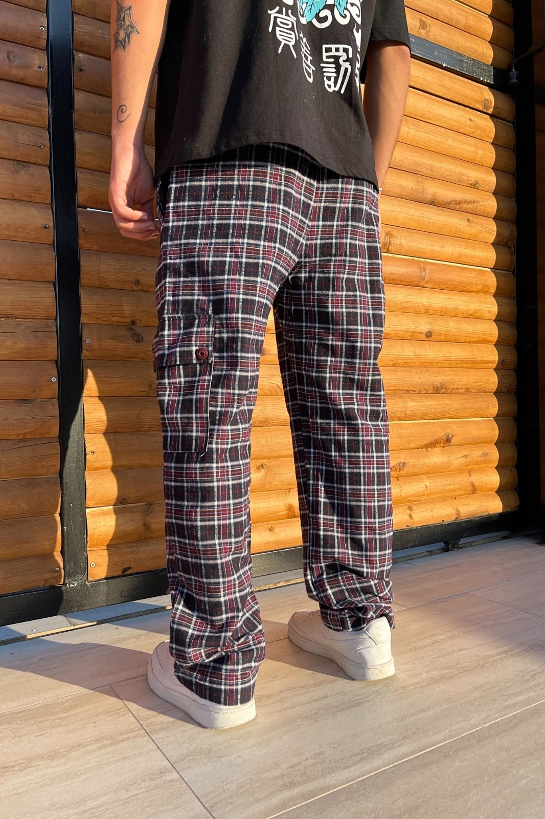 Çizgi Desenli Pijama Eşofman Altı · 3