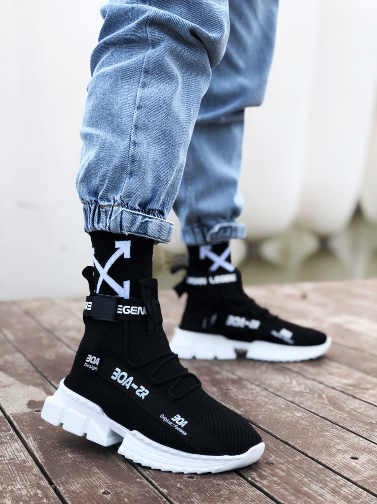 Erkek Zr-x700 Tarz Siyah Renk Spor Ayakkabı · 2