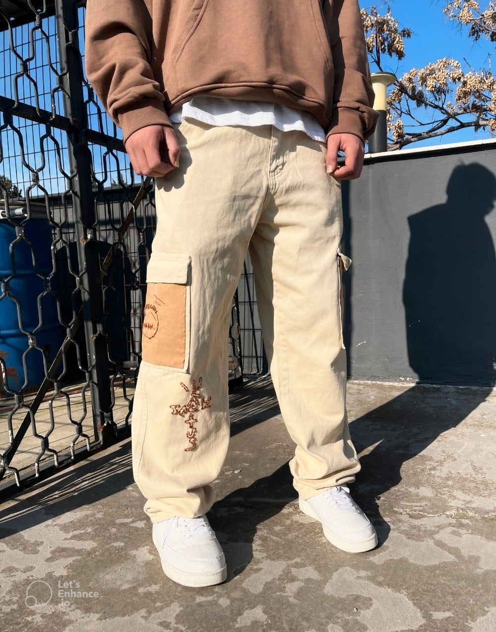 Jack Cactus Premium Designer Baggy Kargo Pantolon