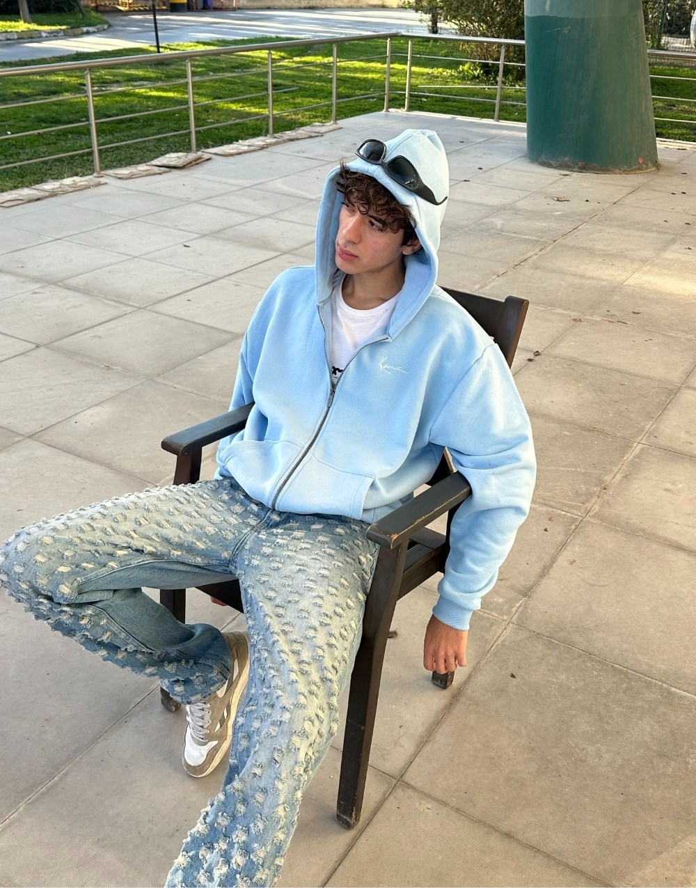 Karl Kani Oversize Zip Erkek Sweatshirt Hoodie · 7