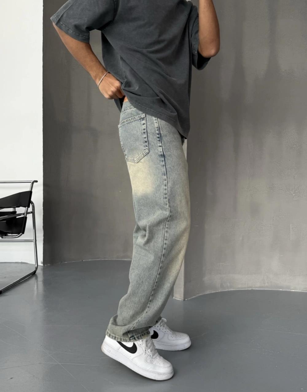 Premium Baggy Eskitme Kot Pantolon · 3