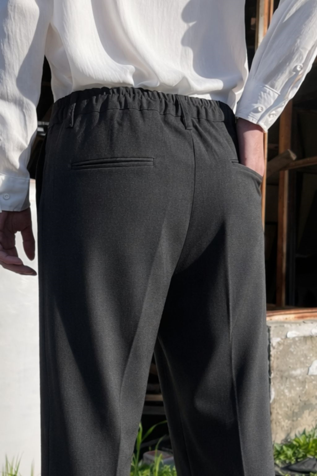 Premium Baggy Kumaş Pantolon Antrasit · 5