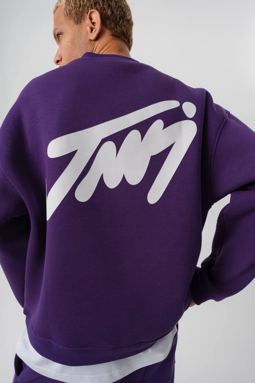 Premium Bisiklet Yaka Oversize Sweatshirt