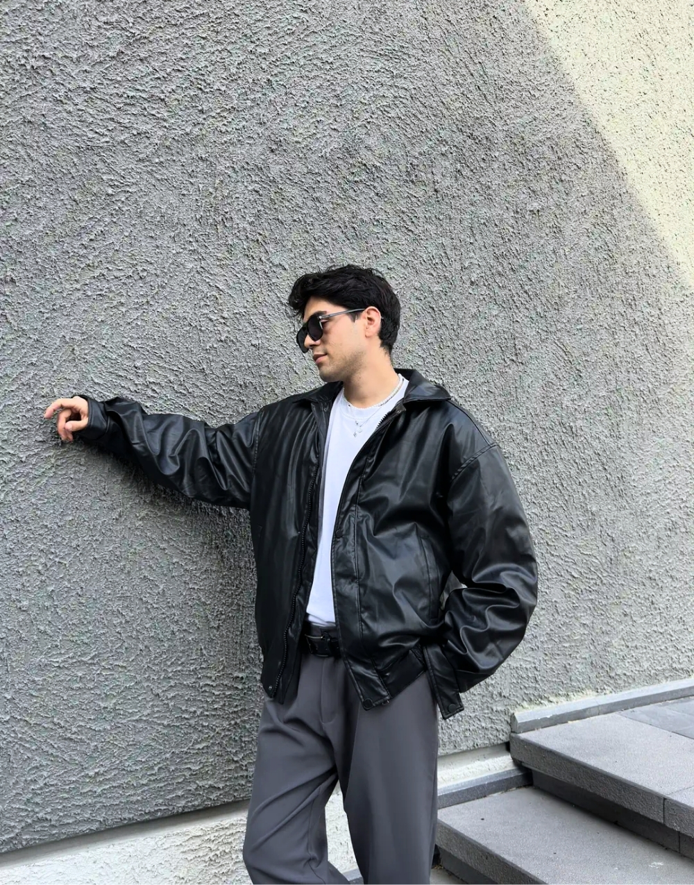 Premium Oversize Vintage Deri Ceket · 7