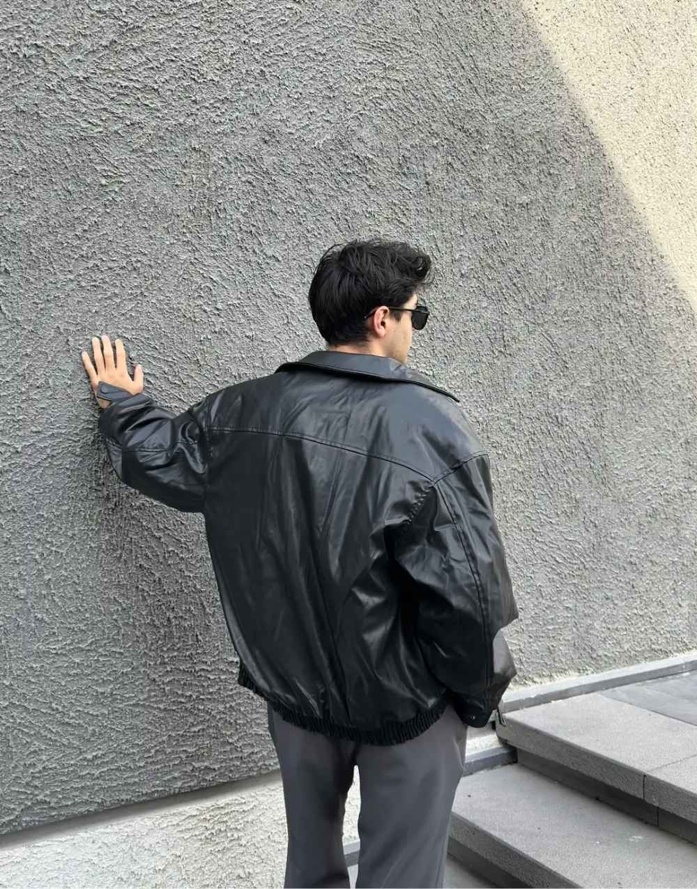 Premium Oversize Vintage Deri Ceket · 8