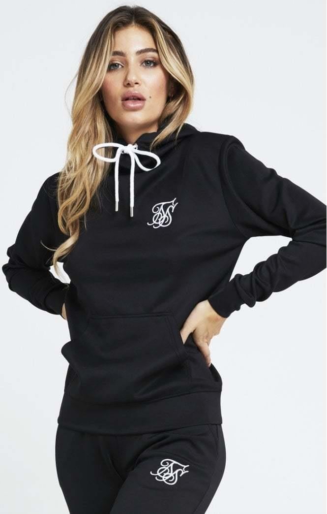 SikSilk Kadın Poly Overhead Hoodie - BlackSikSilk Kadın Poly Overhead Hoodie - Black