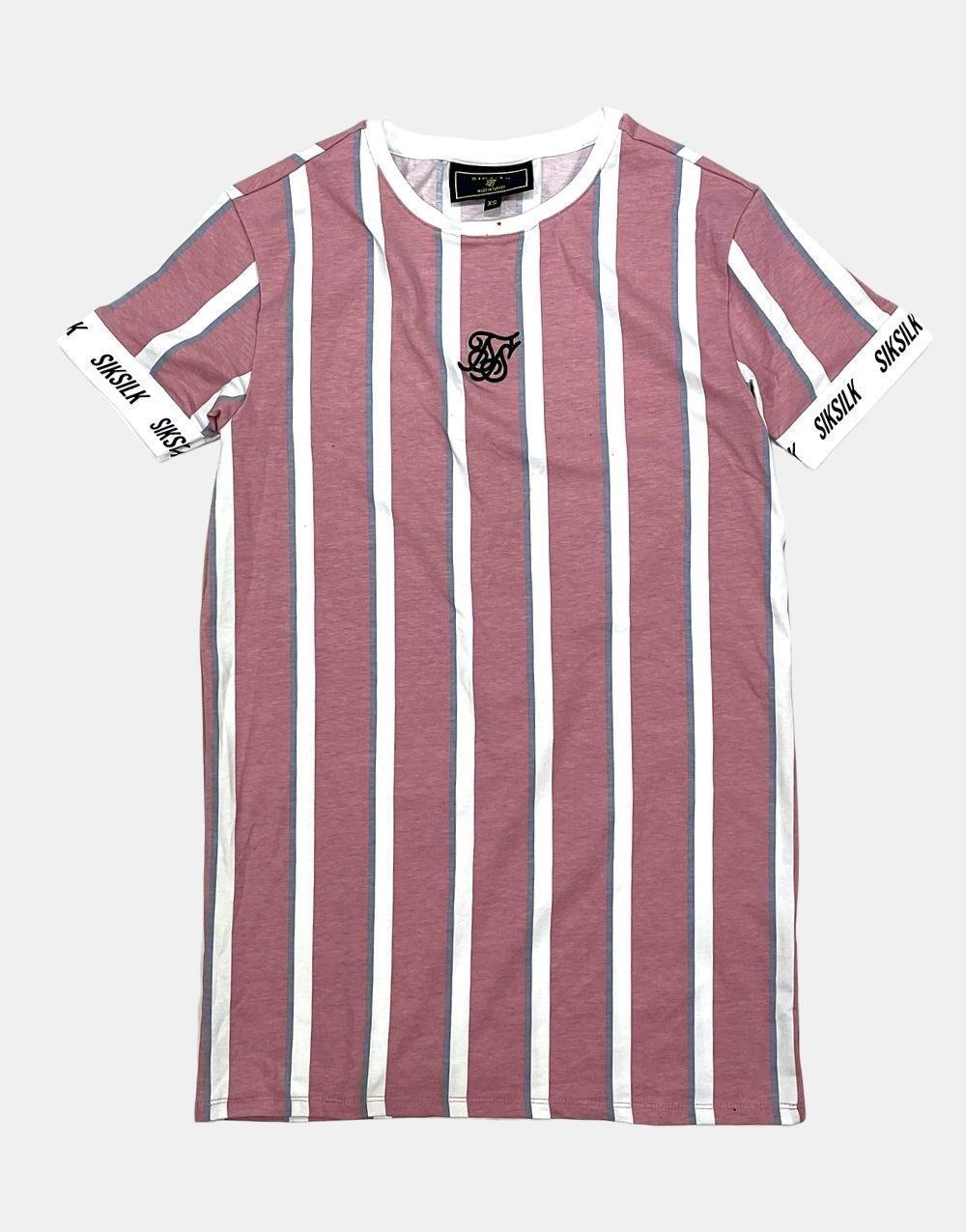 SikSilk Tech Tee Erkek Çizgili TişörtSikSilk Tech Tee Erkek Çizgili Tişört