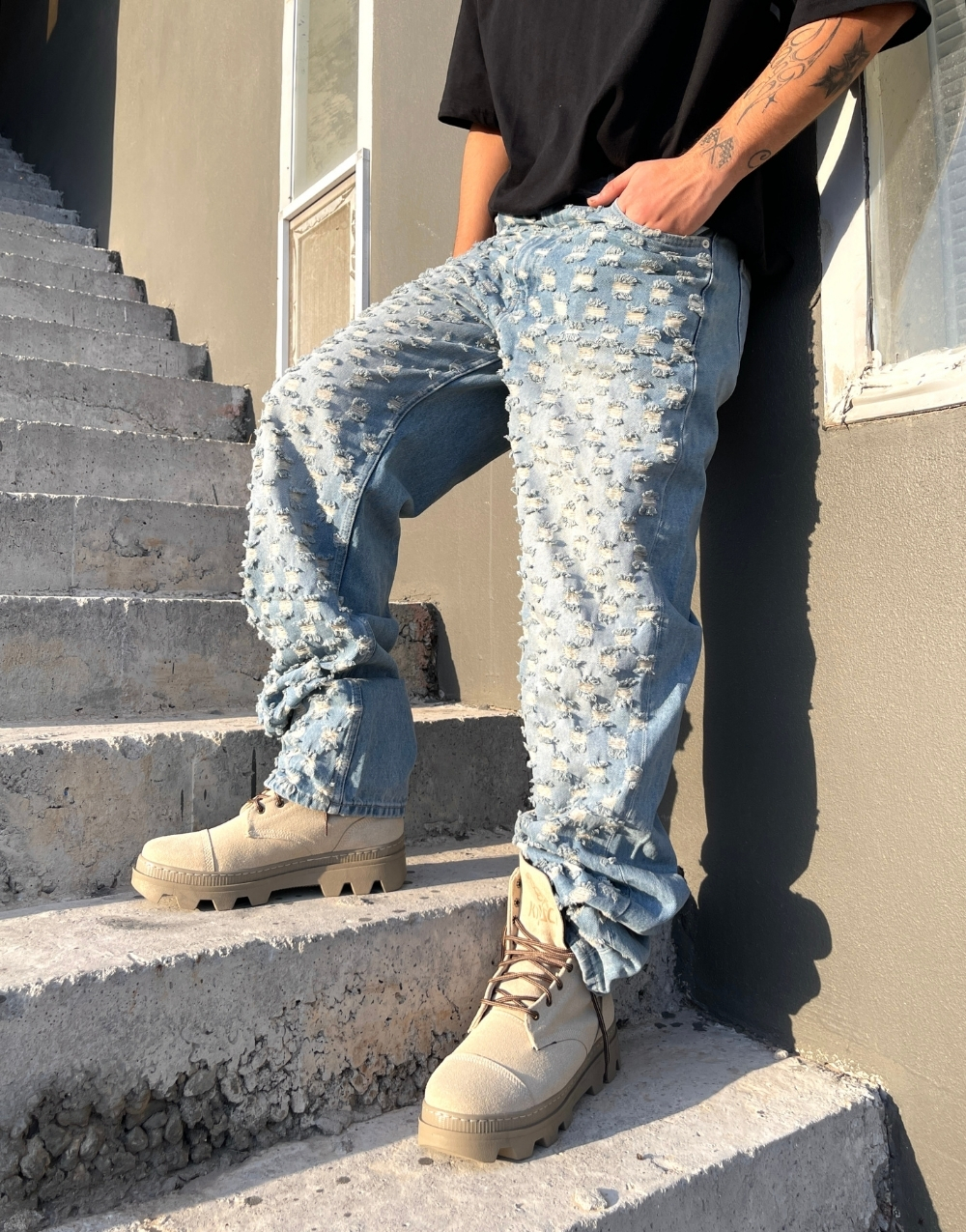 Ultra Premium Laser Bomb Baggy Kot PantolonUltra Premium Laser Bomb Baggy Kot Pantolon