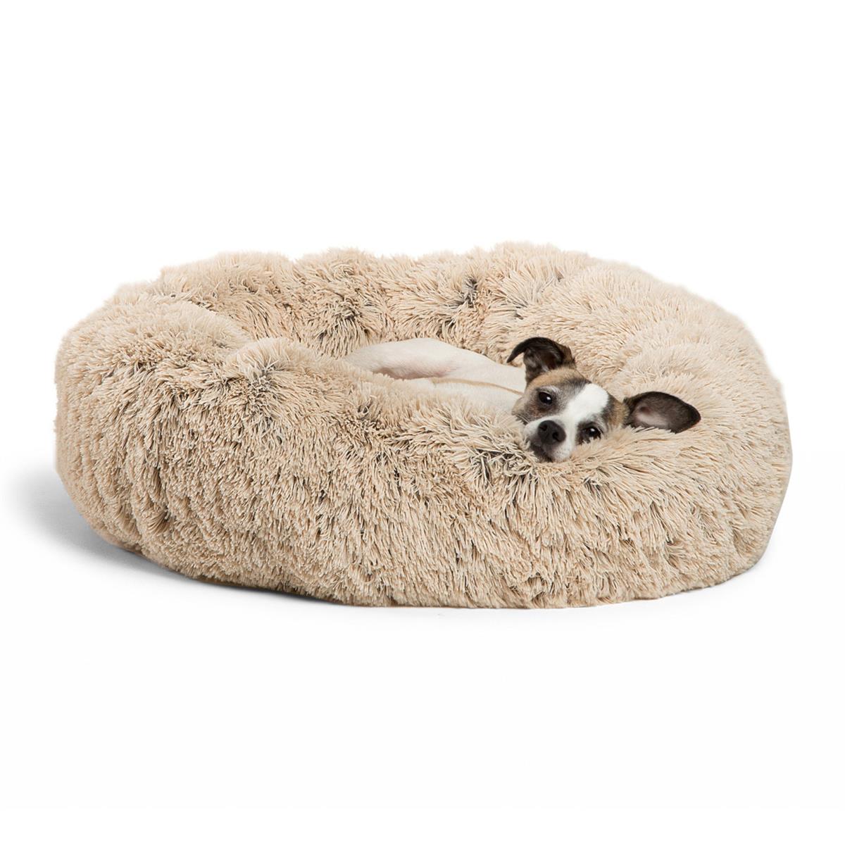 Donut Shag Taupe Köpek Yatağı 58,5 x 58,5 cm. - VP - 4598M