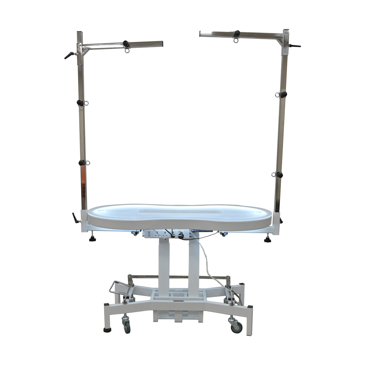 Groom-X Tournament Plus White Electric Table with Light 120 x 61 cm - 12GRX060