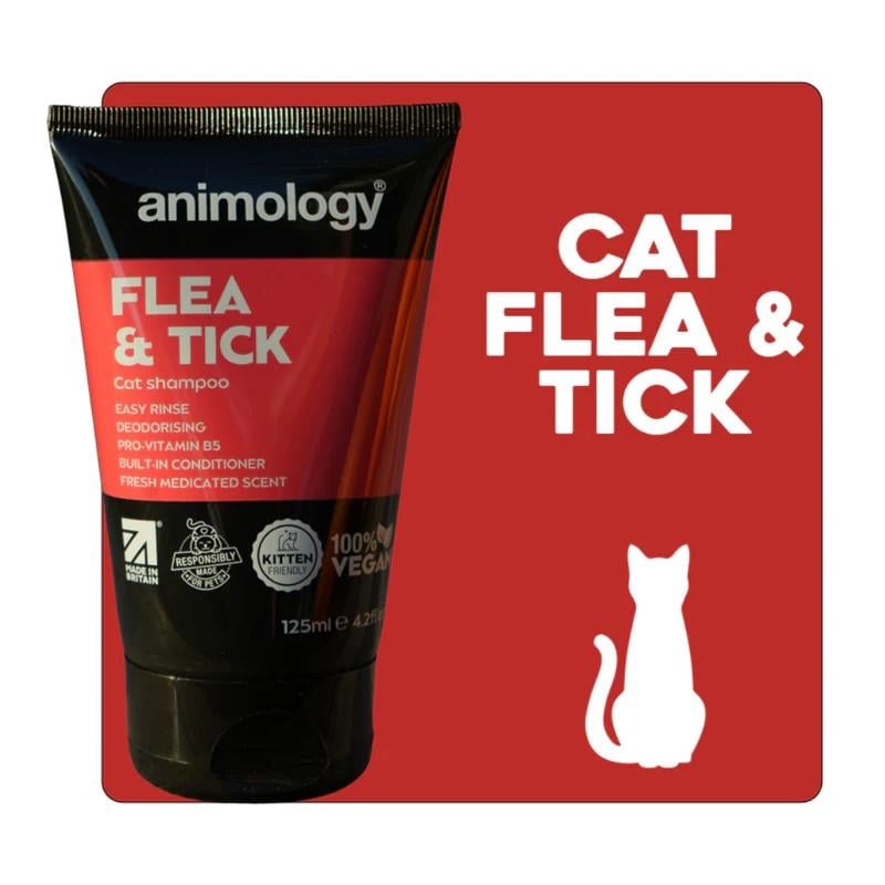 Animology Flea & Tick Cat Shampoo 125 ml. - ANI001-FG-00013