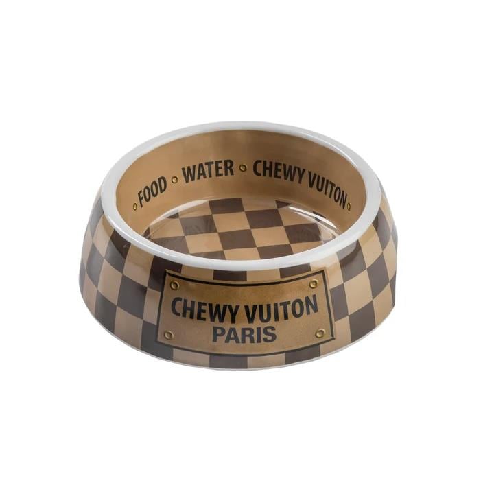 Checker Chewy Vuiton Bowl - HDD-206- SM