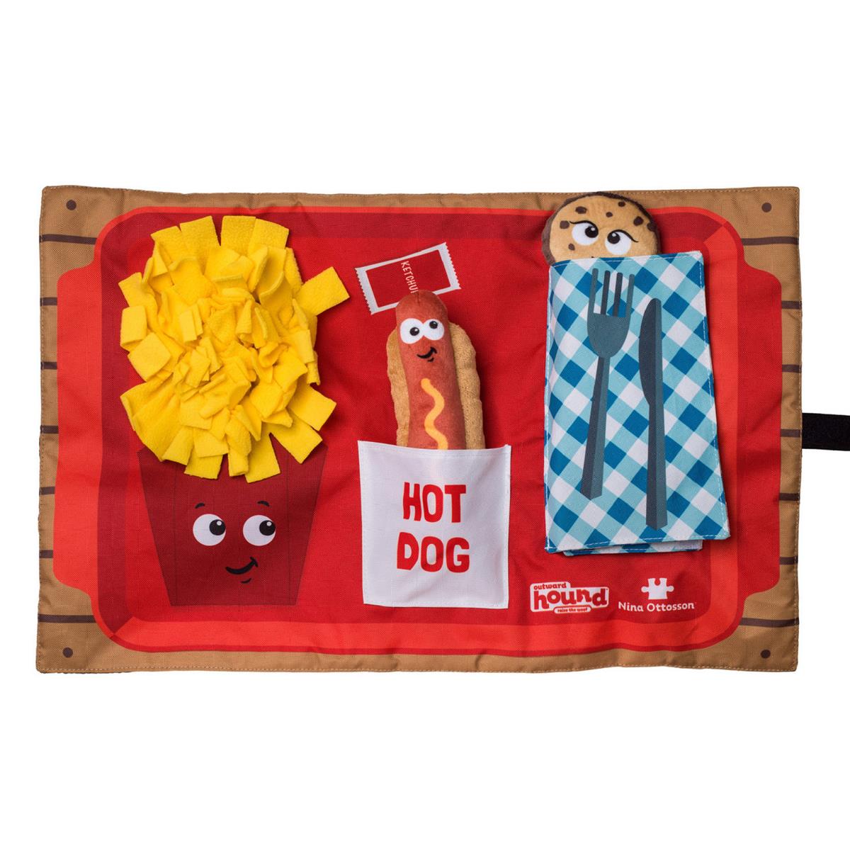 Petstages Activity Matz Fast Food Eğlenceli Köpek Puzzle Mat, Çoklu - 69346M