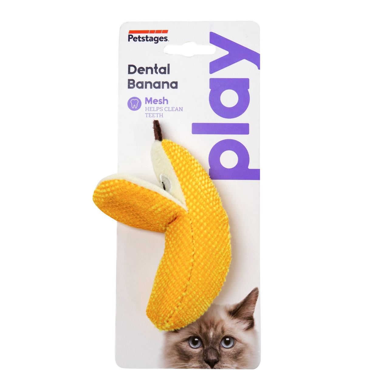 Petstages Dental Banana Cat Chew Toy Kedi Oyuncağı, Sarı - 67835M
