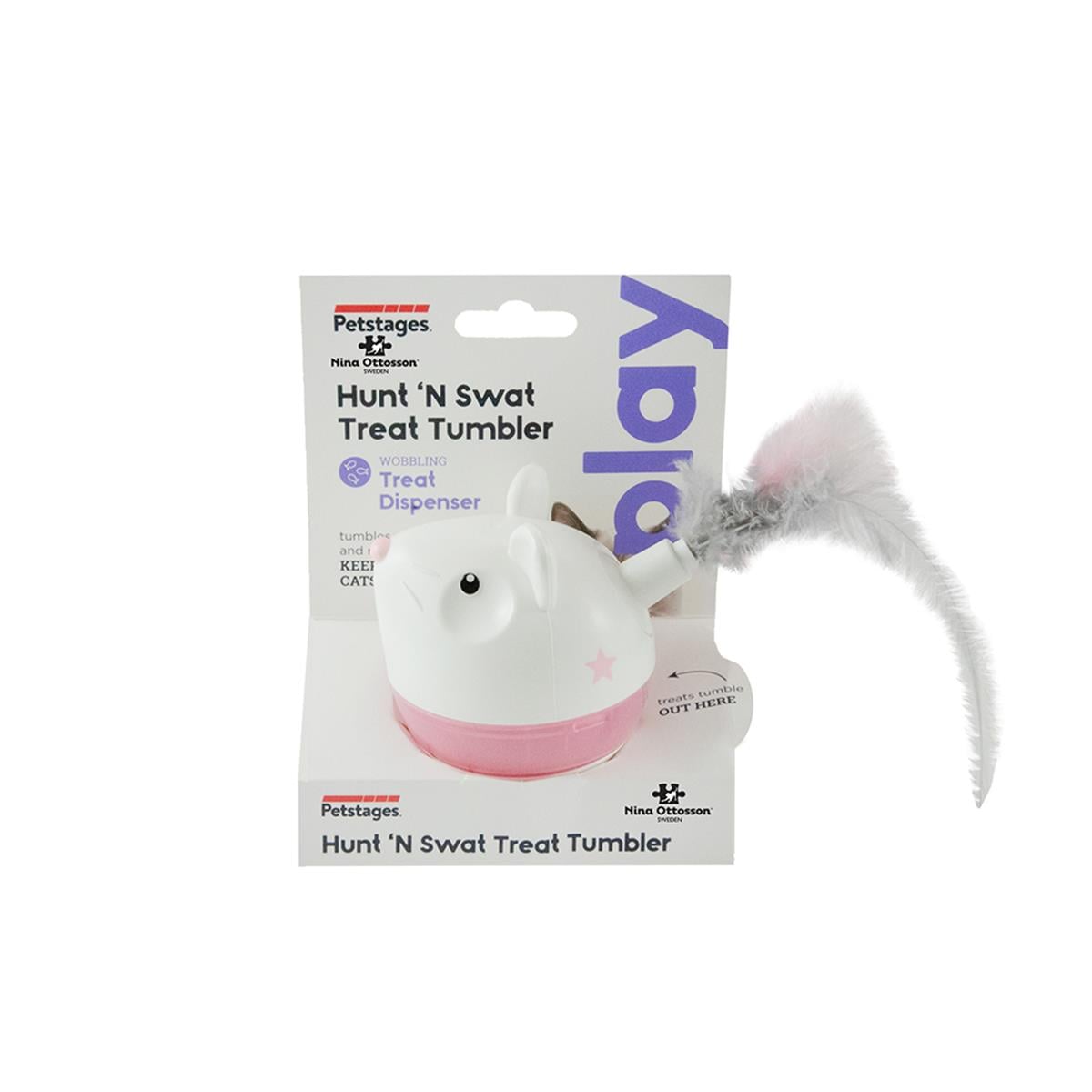 Petstages Hunt N Swat Treat Tumblers Kedi Oyuncağı, Pembe - 69587M