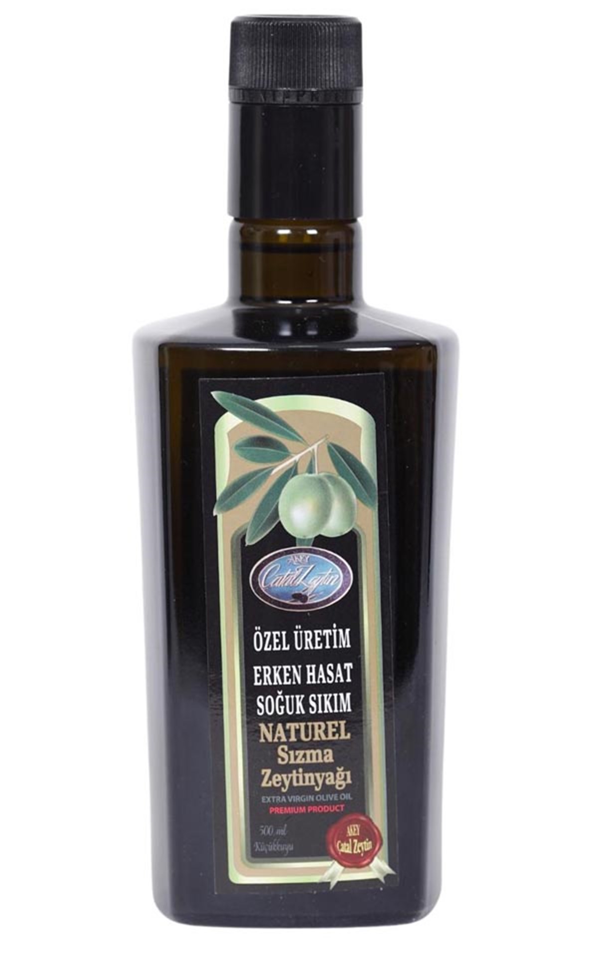 Özel Üretim Erken Hasat Soğuk Sıkım Zeytinyağı 500 ml.