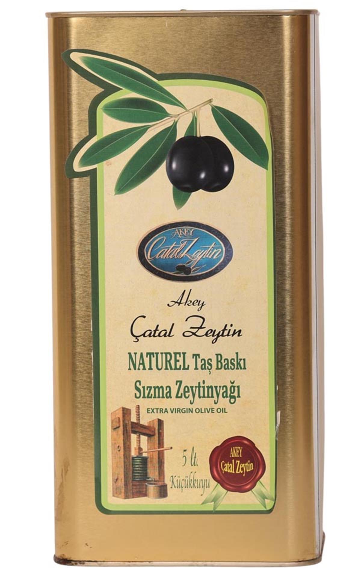Taş Baskı Naturel Sızma Zeytinyağı 5 lt Teneke (2022-2023)
