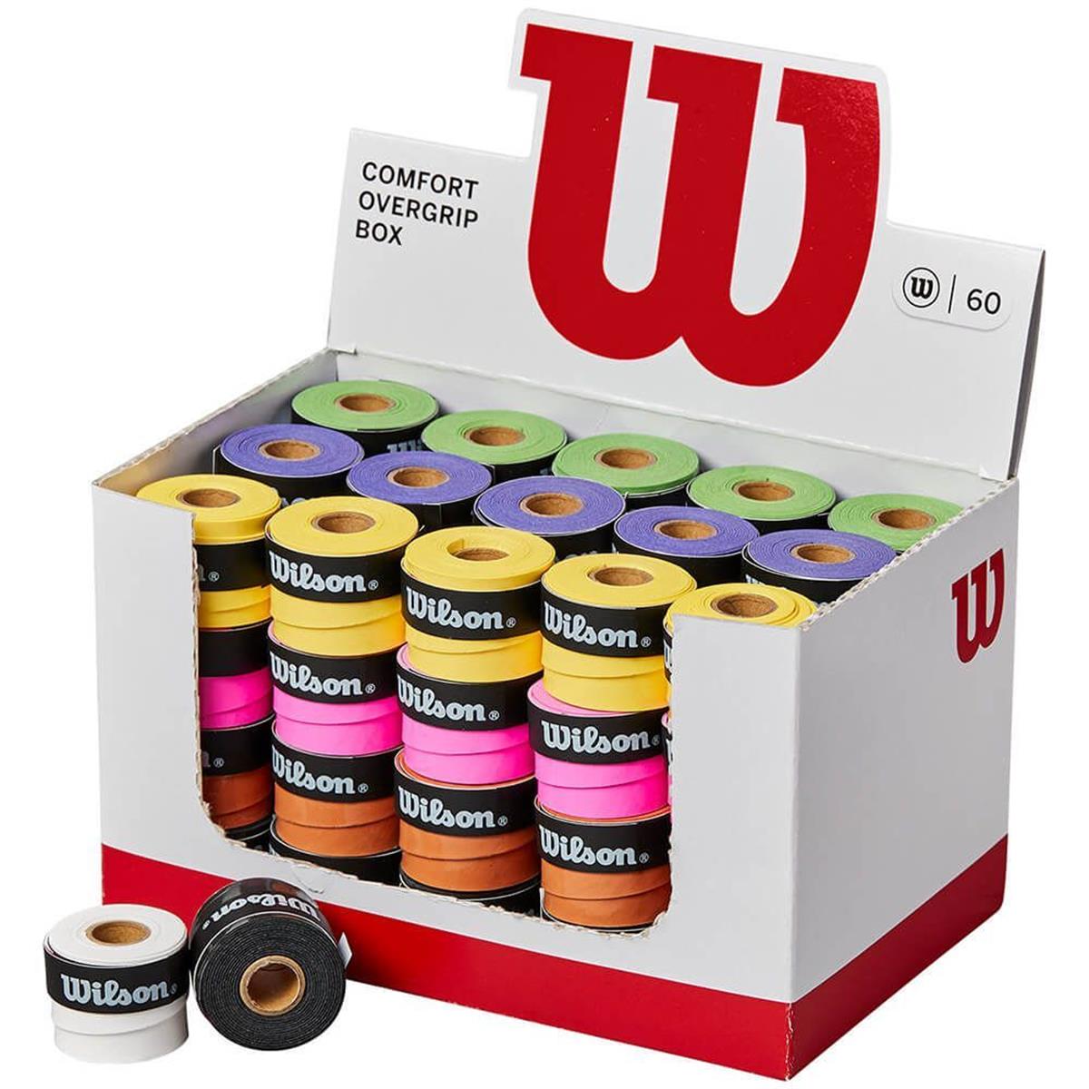 Wilson Comfort Overgrip Box 60lı Kutuda Karışık Renkli Overgrip