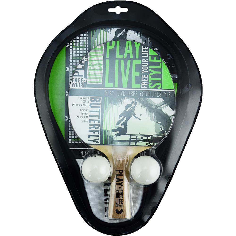 Butterfly 85210 Free Your Style TT Raket + 2 Top ve Kılıf Masa Tenisi Seti