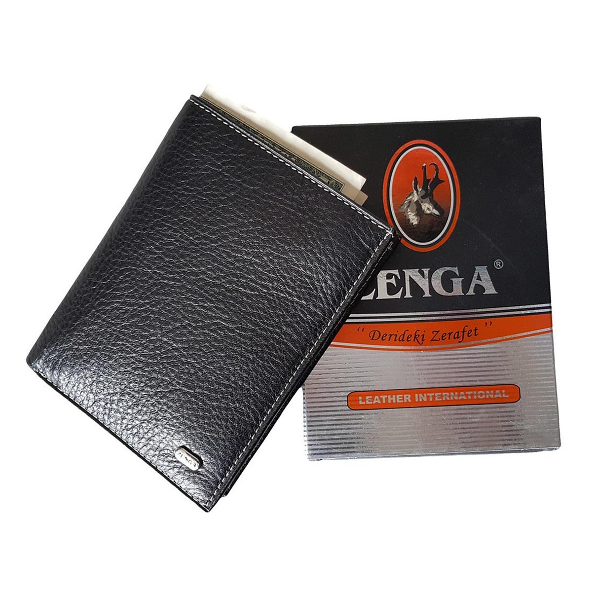 Zenga Erkek Cüzdanı, Oto Ruhsat Kılıfı Bir arada 708-52 Siyah Taba Garni