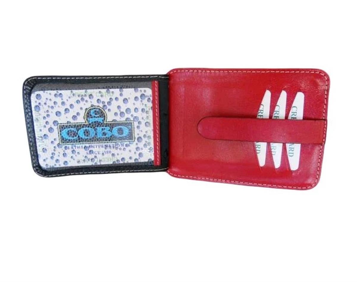 Zenga Orjinal Deri Cüzdanlı Kredi Kartlık 031-51 Siyah Kırmızı