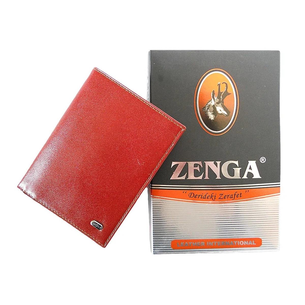 Zenga Orjinal Deri Erkek Cüzdanı İnce 708-4 Taba