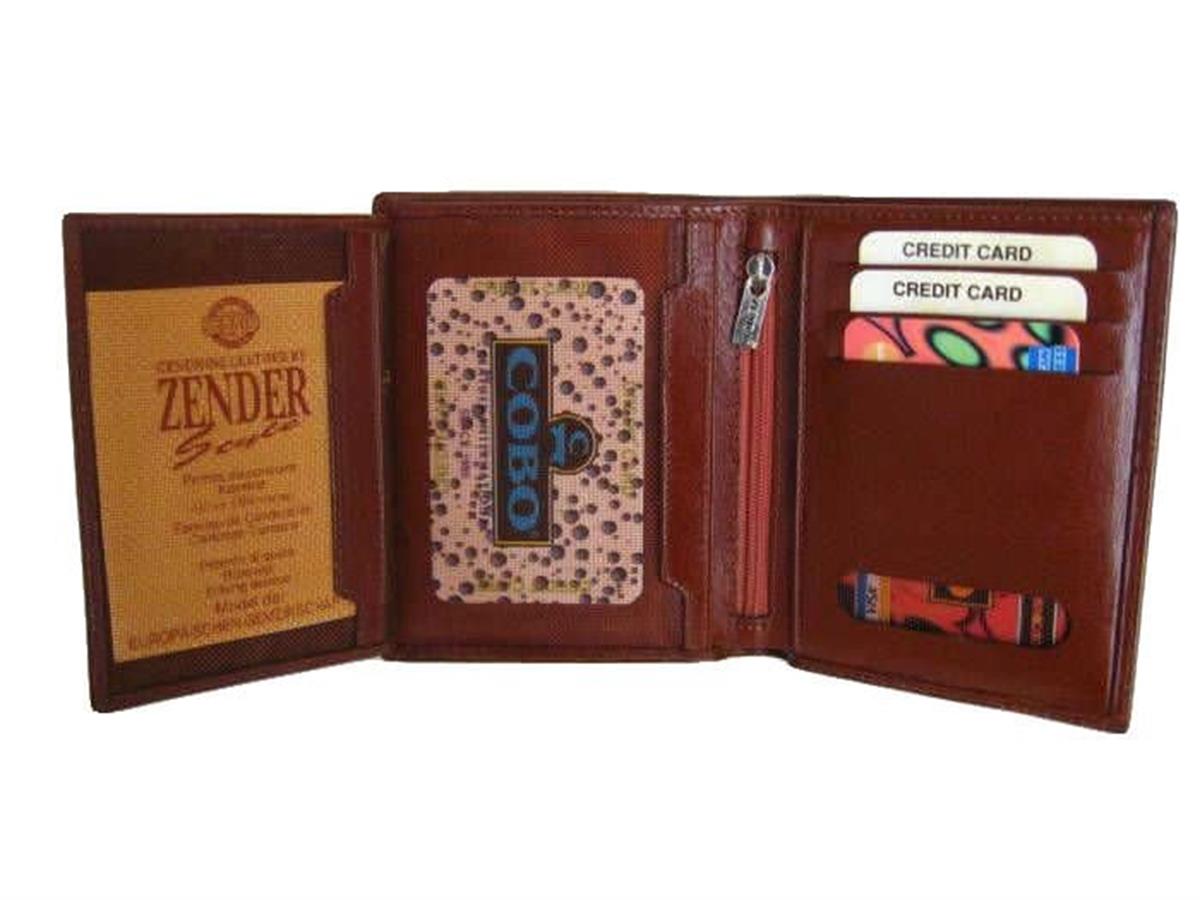 Zenga Orjinal Deri Fermuarlı Erkek Cüzdanı 237-4 Taba