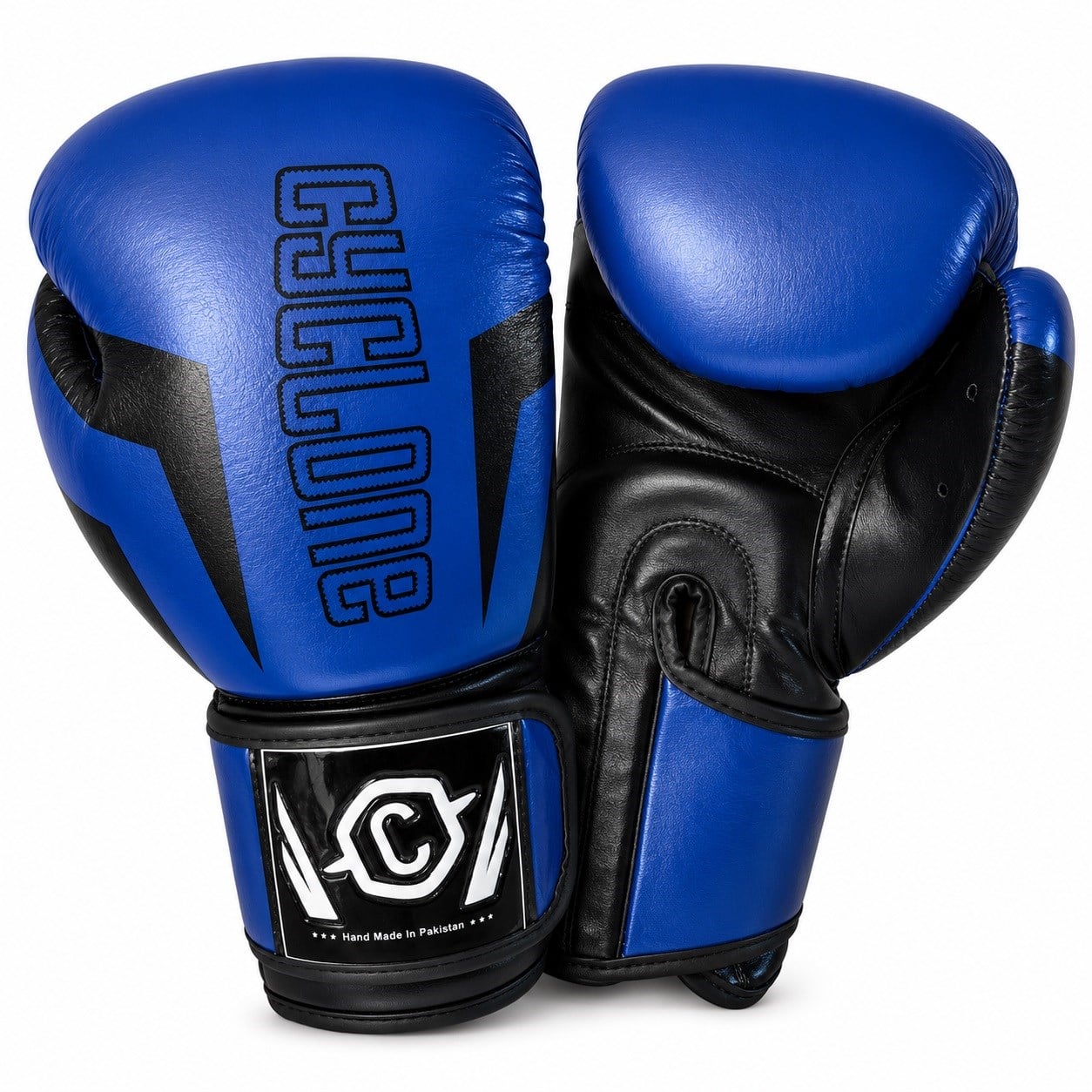 Cyclone Clash Orijinal Deri Boks ve Kick Boks Eldiveni Mavi