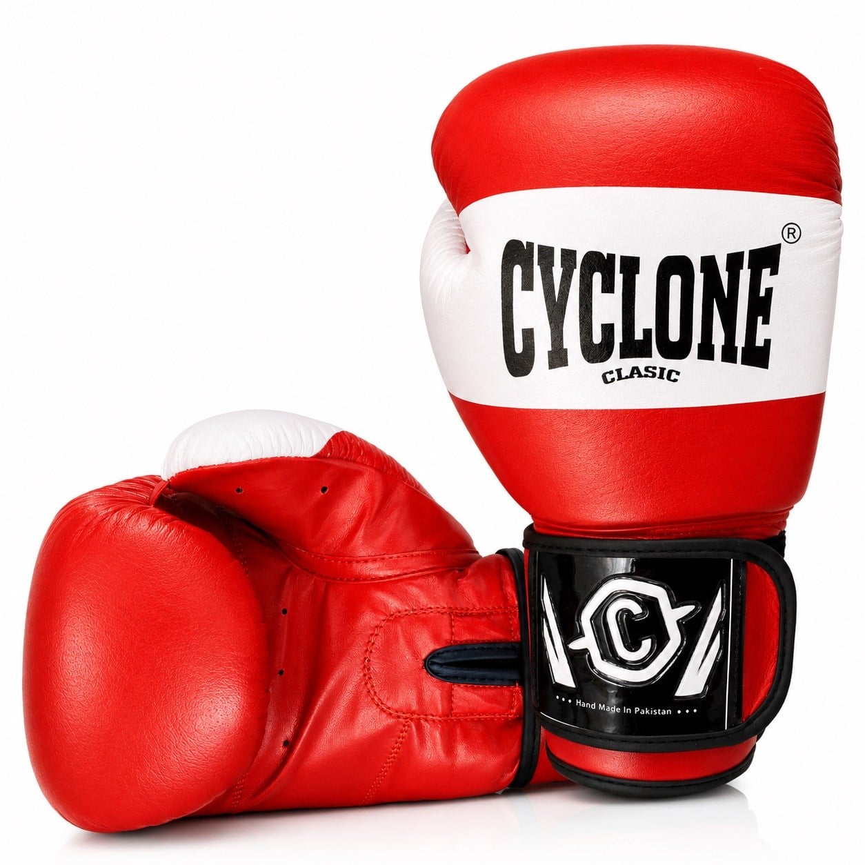 Cyclone Tiger Orijinal Deri Boks ve Kick Boks Eldiveni Kırmızı