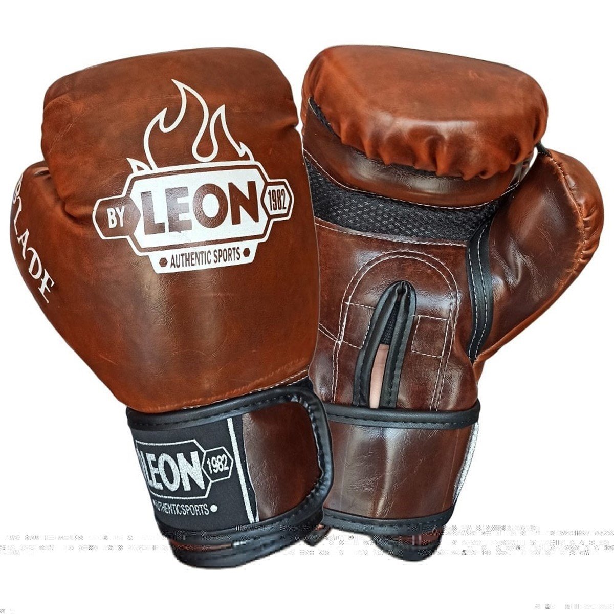 Leon Blade Training Boks, Kick Boks ve Muay Thai Eldiveni Kahve Renkli