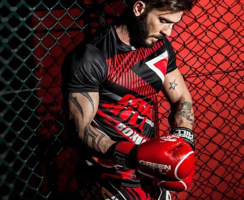 Green Hill Tiger Aıba Onaylı Deri Müsabaka Boks Eldiveni Kırmızı