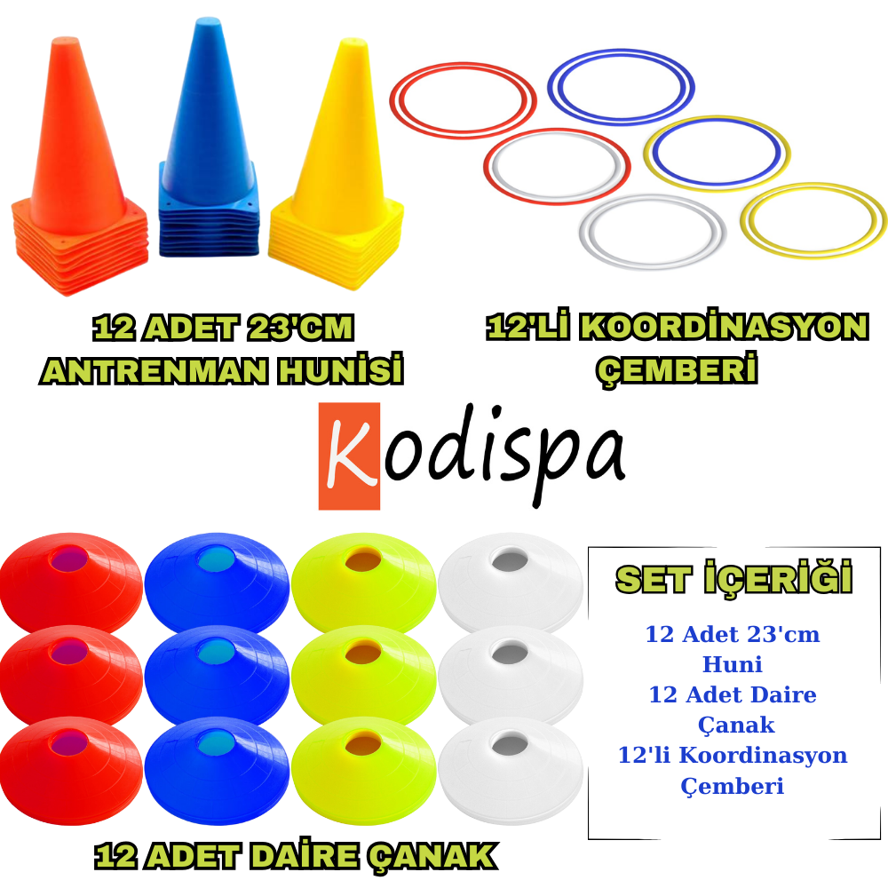 Kodispa 12li 23cm Hunili Antrenman Seti 