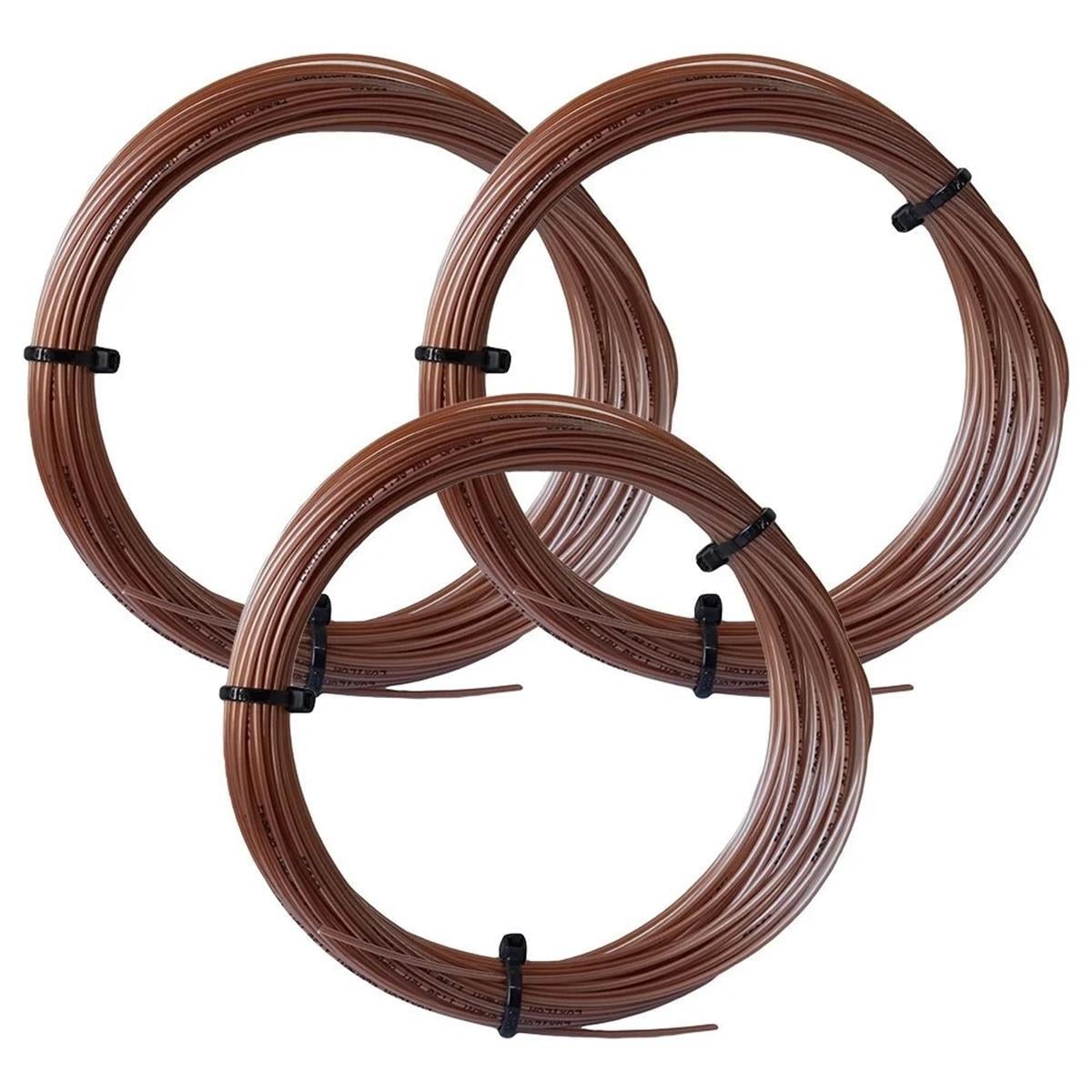 3 Adet Luxilon 130 Element Raket Kordajı 1,30 mm. 12 Metre Bordo