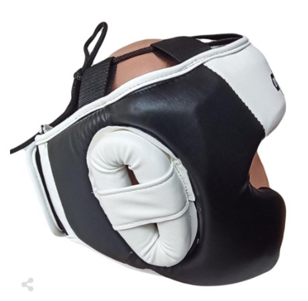 Leon Hardy Boks, Muay Thai ve Kick-Boks Antrenman Kaskı Siyah Beyaz