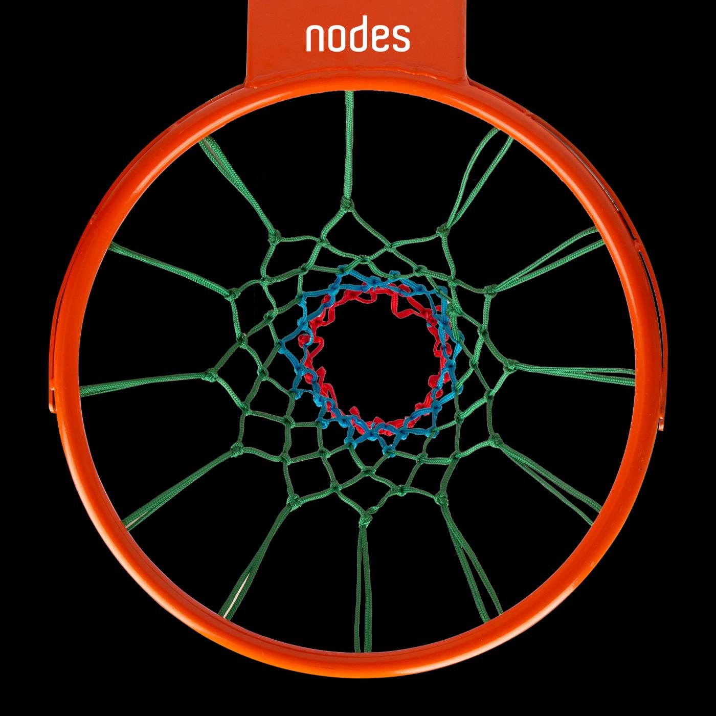 Nodes Basketbol Pota Filesi Yeşil Mavi Kırmızı