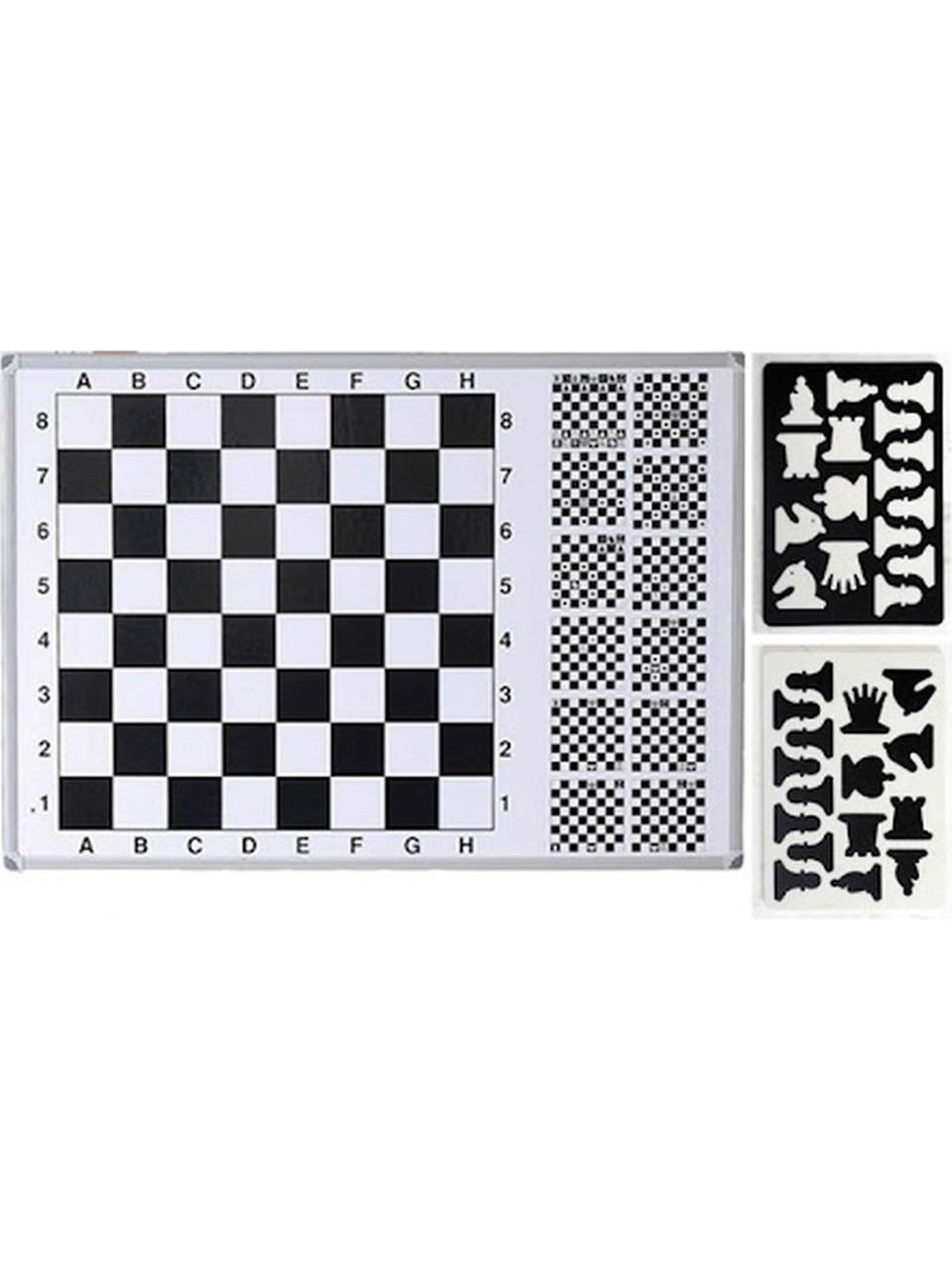 Panda Satranç Tahtası 110X100 cm Egitimli Manyetik Mıknatıslı Tekerlekli Ayaklı