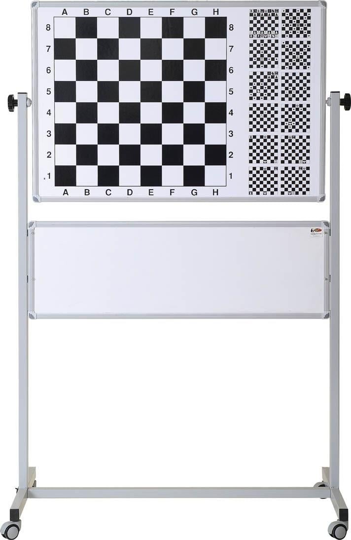 Panda Satranç Tahtası 110X100 cm Egitimli Manyetik Mıknatıslı Tekerlekli Ayaklı