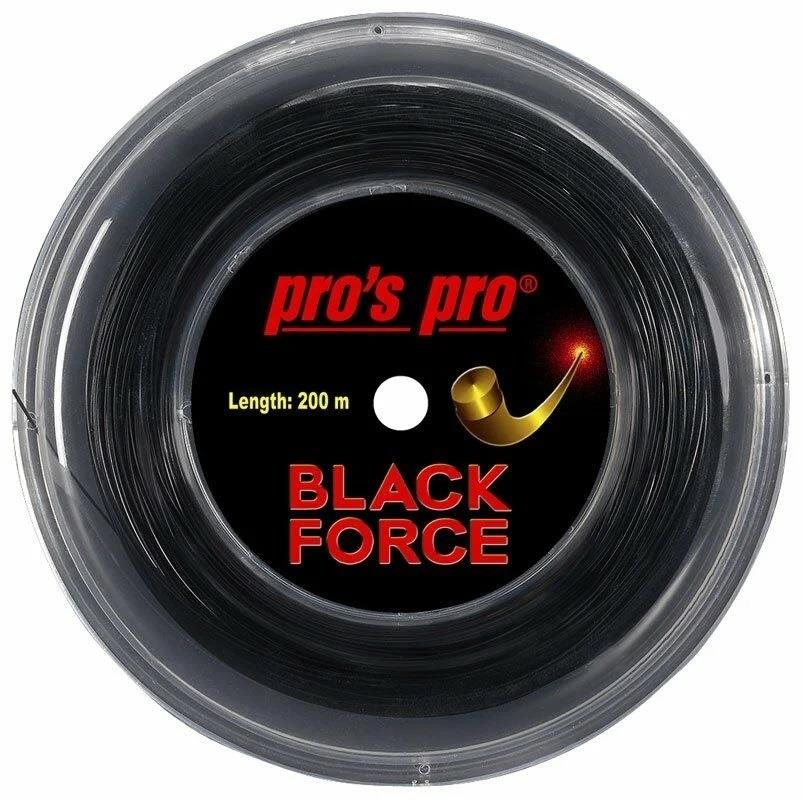 Pros Pro Black Force 1,24 mm. Rulo Raket Kordajı 200 metre Siyah