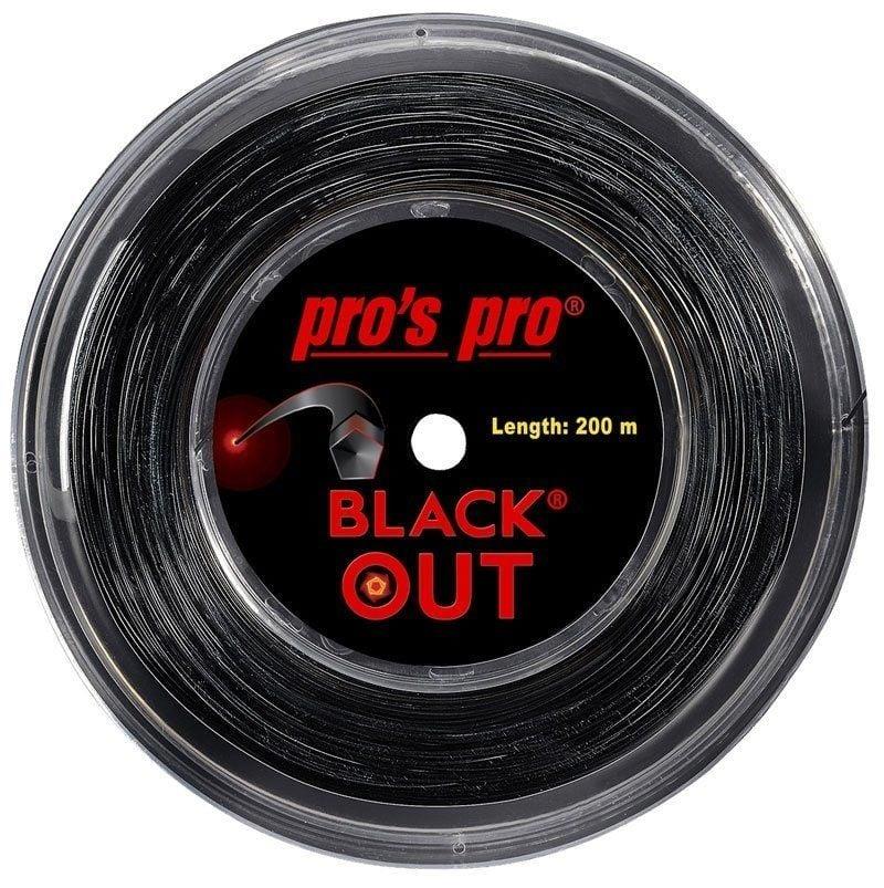 Pros Pro Black Out 1,28 mm. Rulo Raket Kordajı 200 metre Siyah