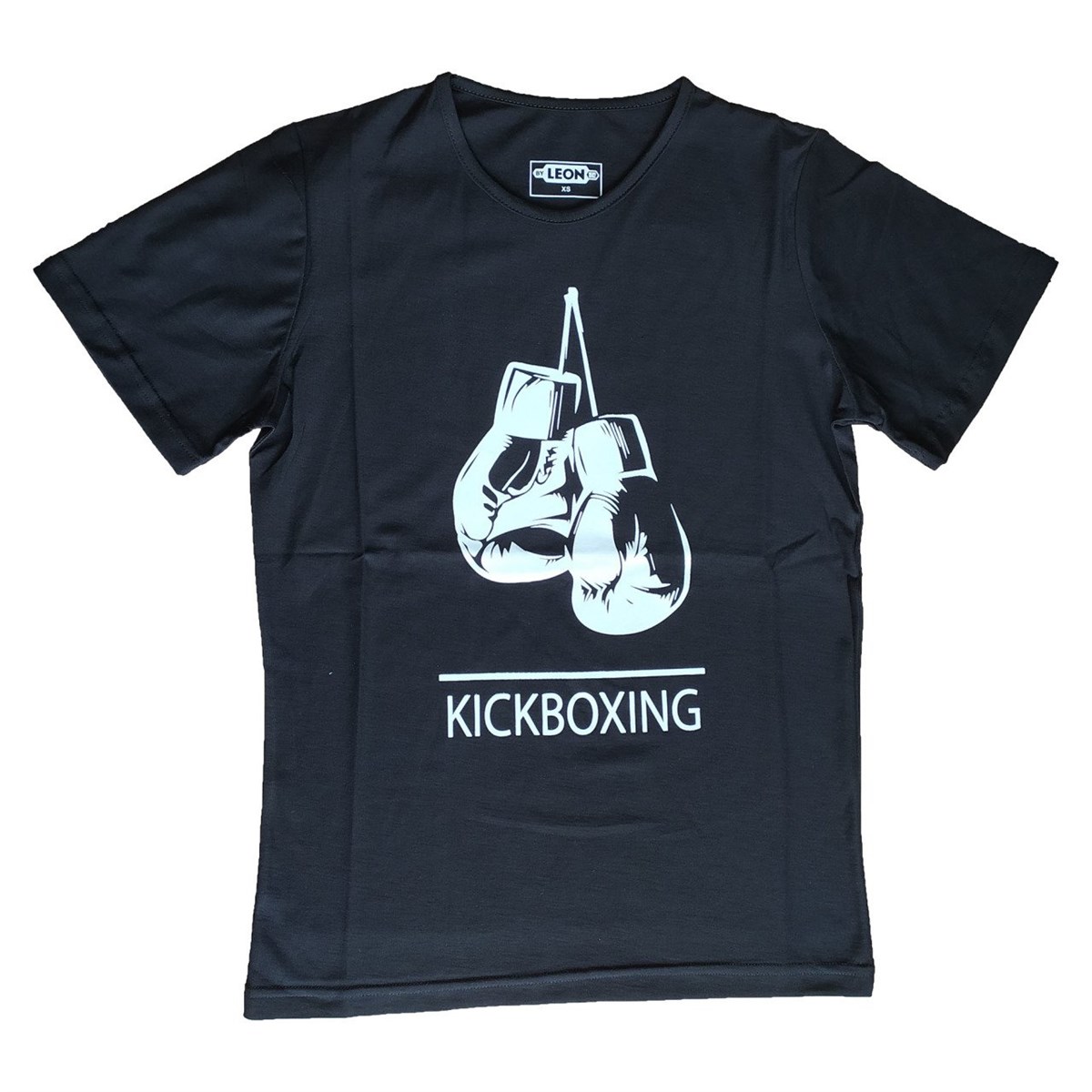 Suprem Penye Pamuklu Kickboxing Tişört Siyah