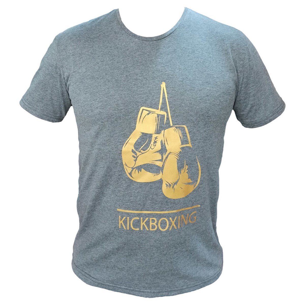 Suprem Penye Pamuklu Kickboxing Tişört Gri