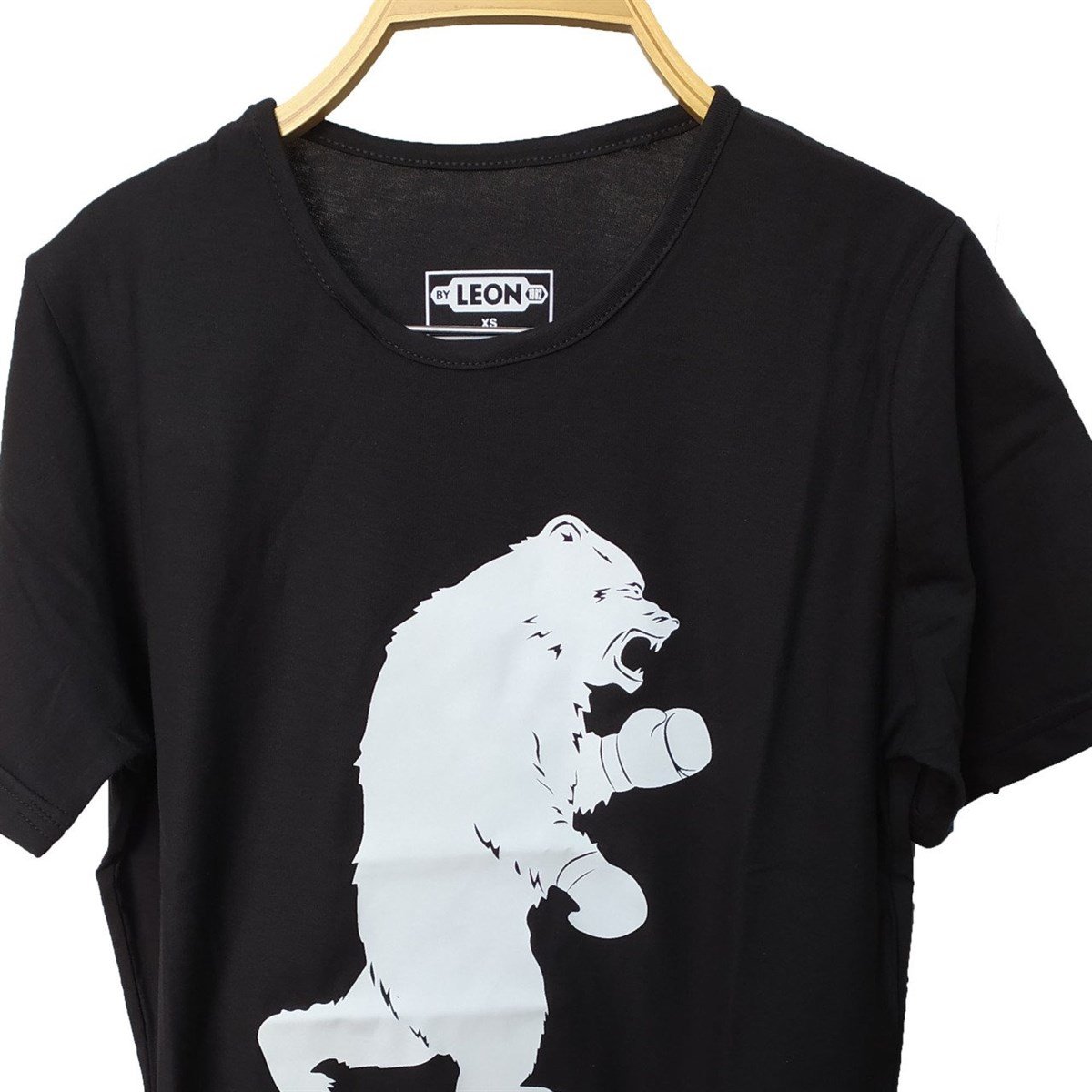 Suprem Penye Pamuklu Kickboxing Tişört Siyah